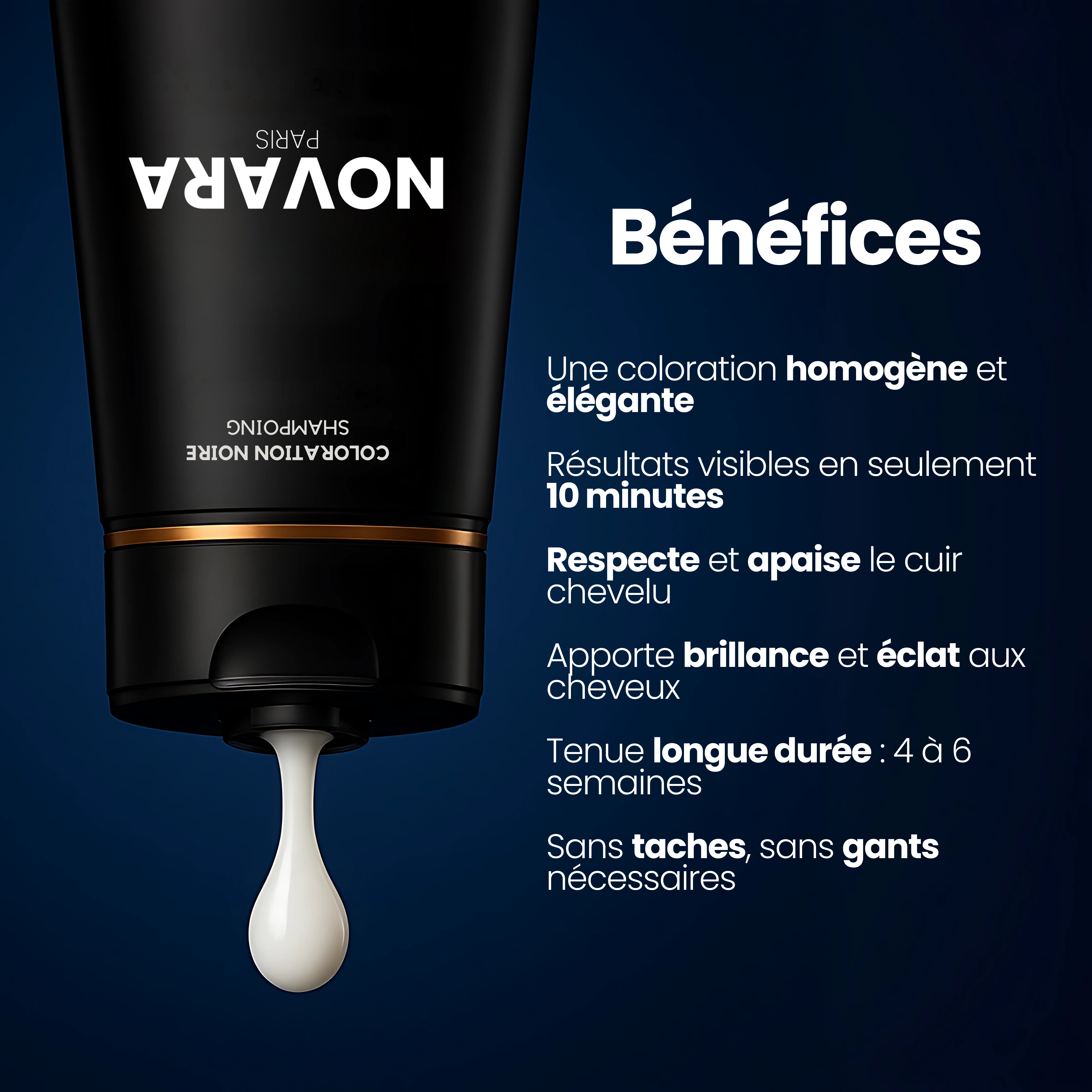 Shampoing colorant instantané