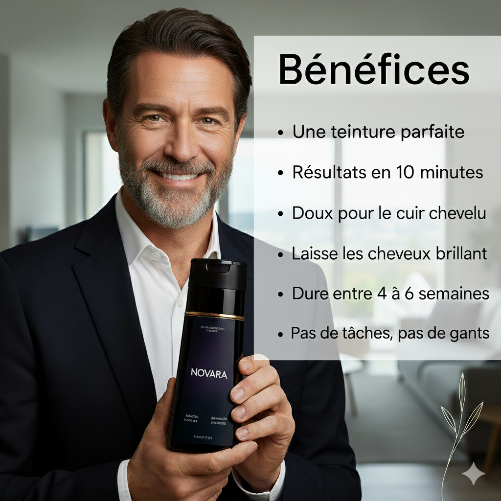 Shampoing colorant instantané Homme