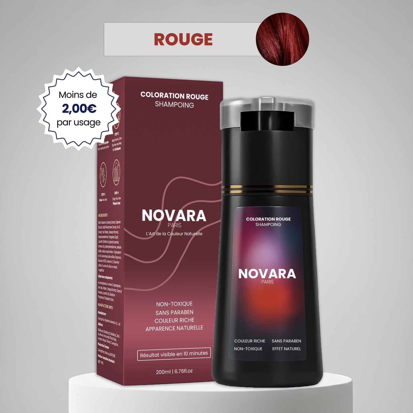 Shampoing colorant instantané