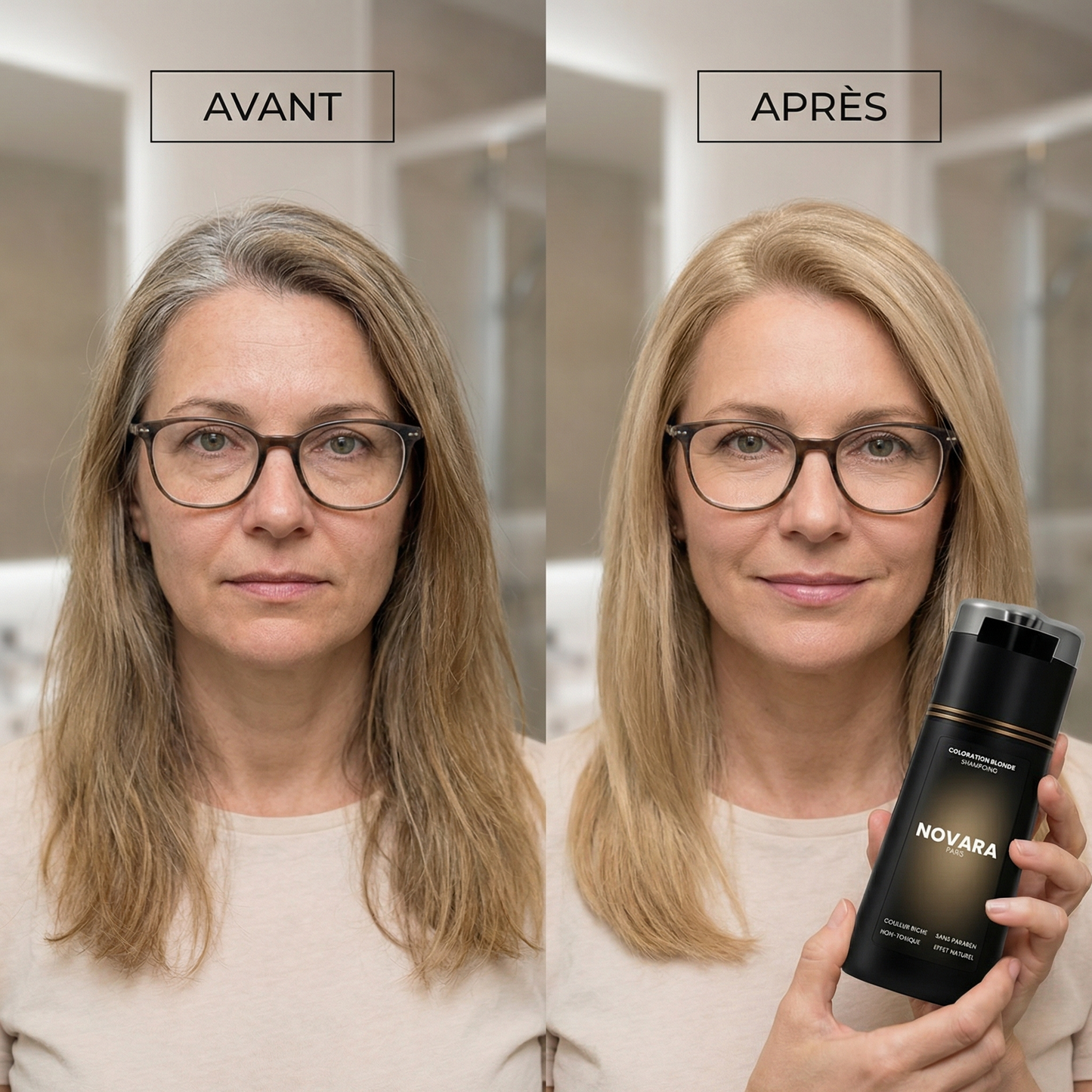 Shampoing colorant instantané