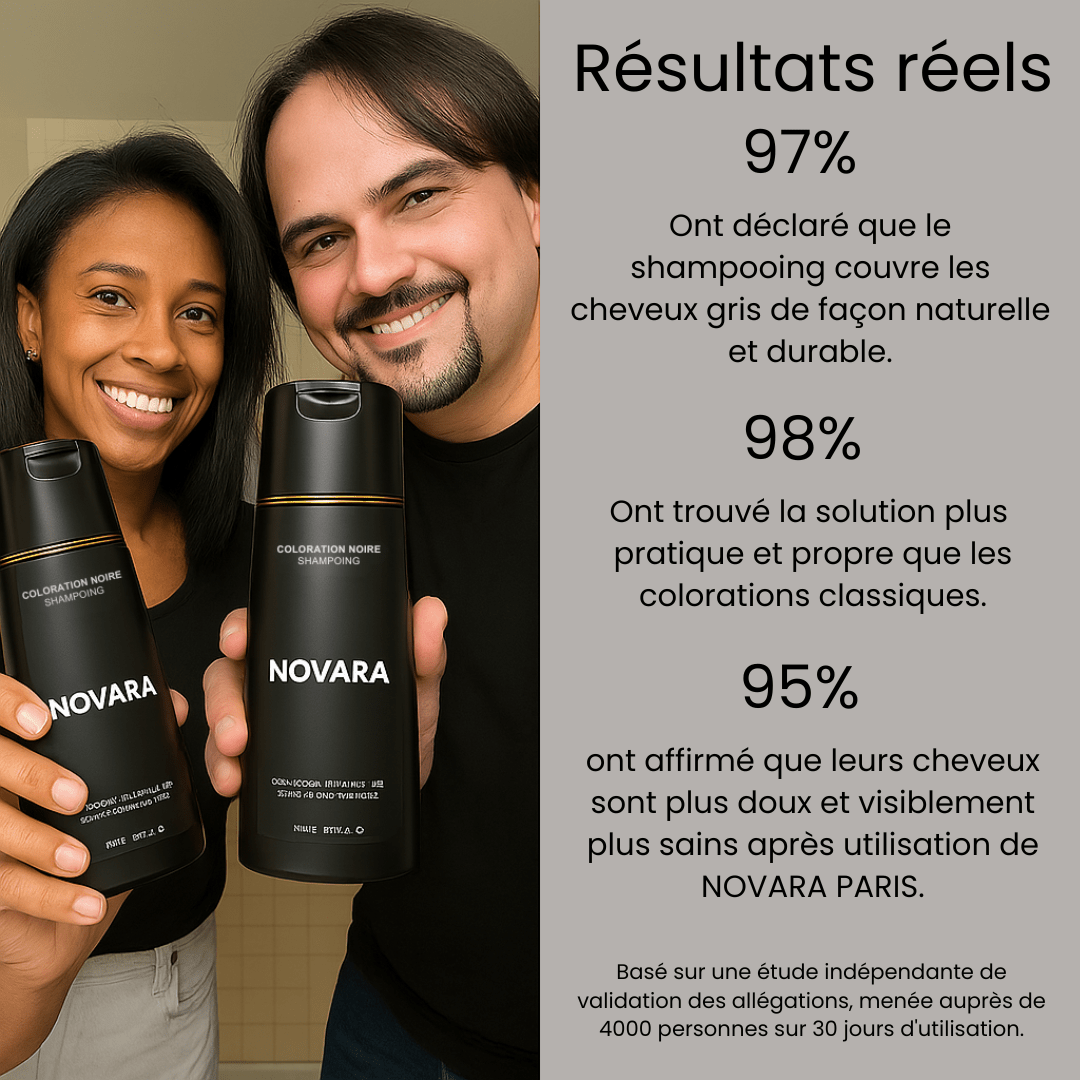 Shampoing colorant instantané Homme - NOVARA PARIS