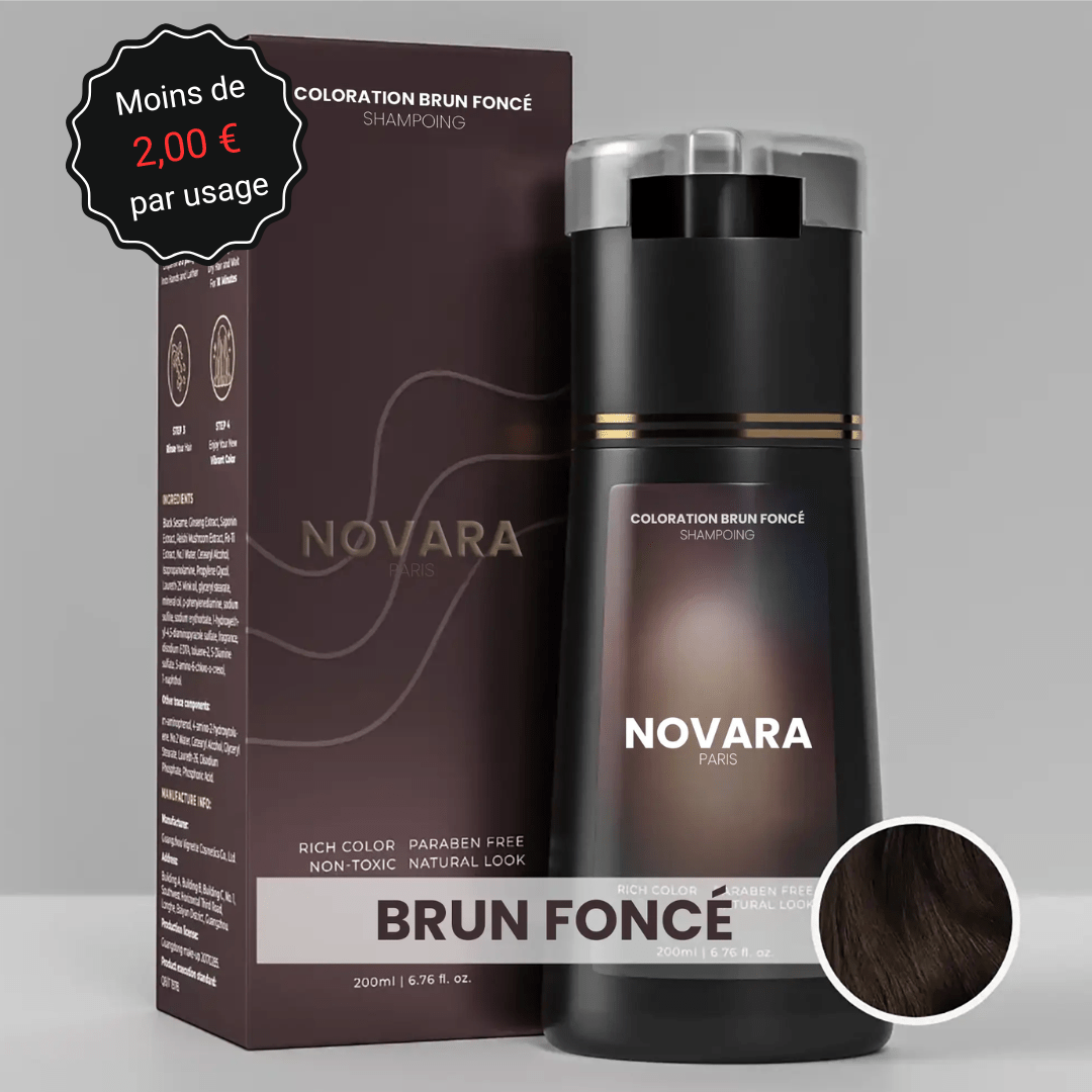 Shampoing colorant instantané Homme - NOVARA PARIS